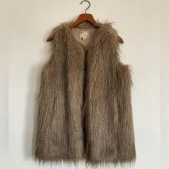 Black Swan Frost Flurry Of Fun Faux Fur Penny Lane Vest Size Small - Picture 5 of 11